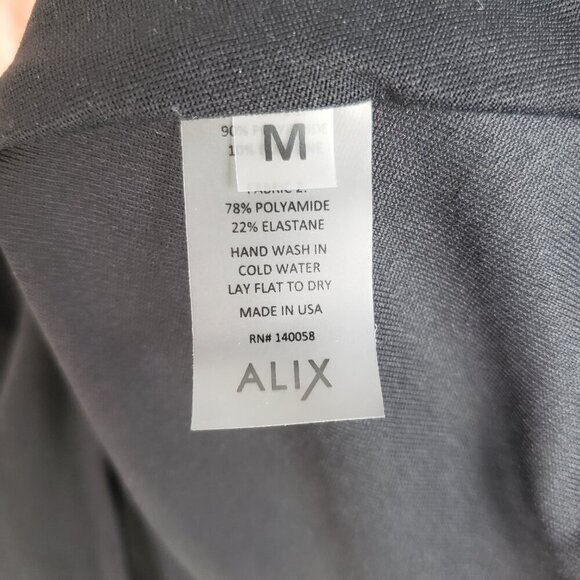 Alix NYC Mott Black Scoop Neck Thong Bodysuit Tank Womens Size Medium - Picture 8 of 10